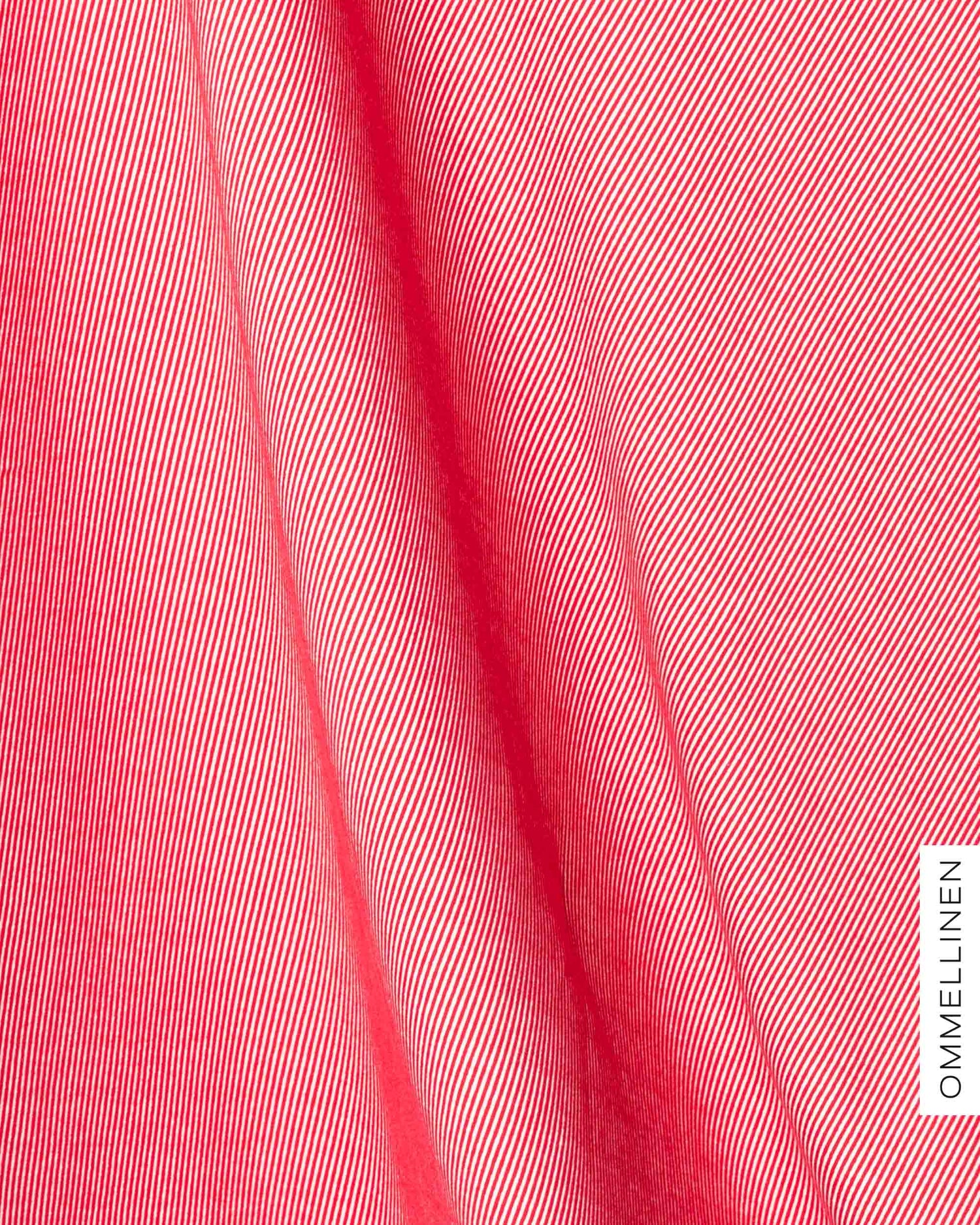 Raitaribbi, punainen/valkoinen