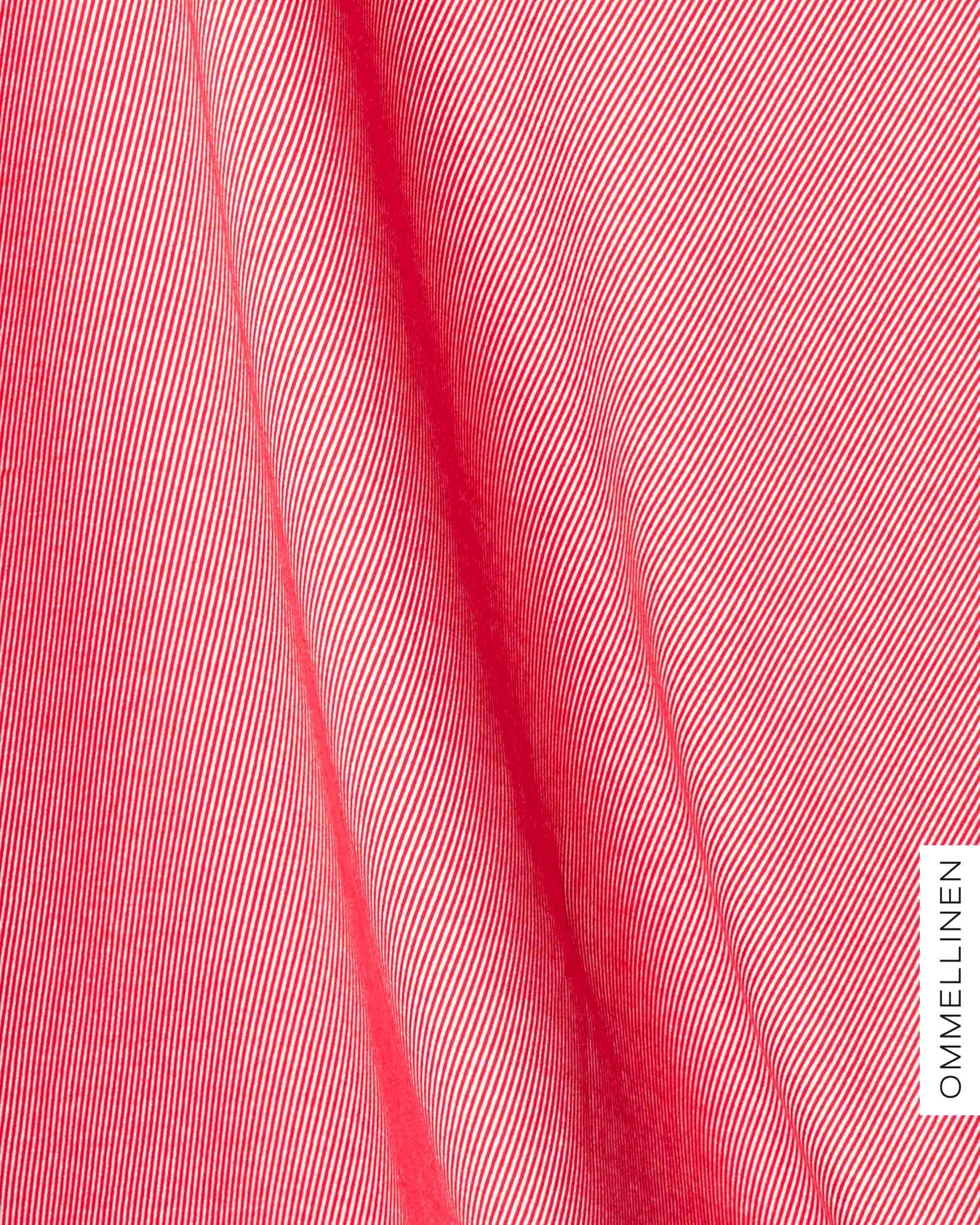 Raitaribbi, punainen/valkoinen