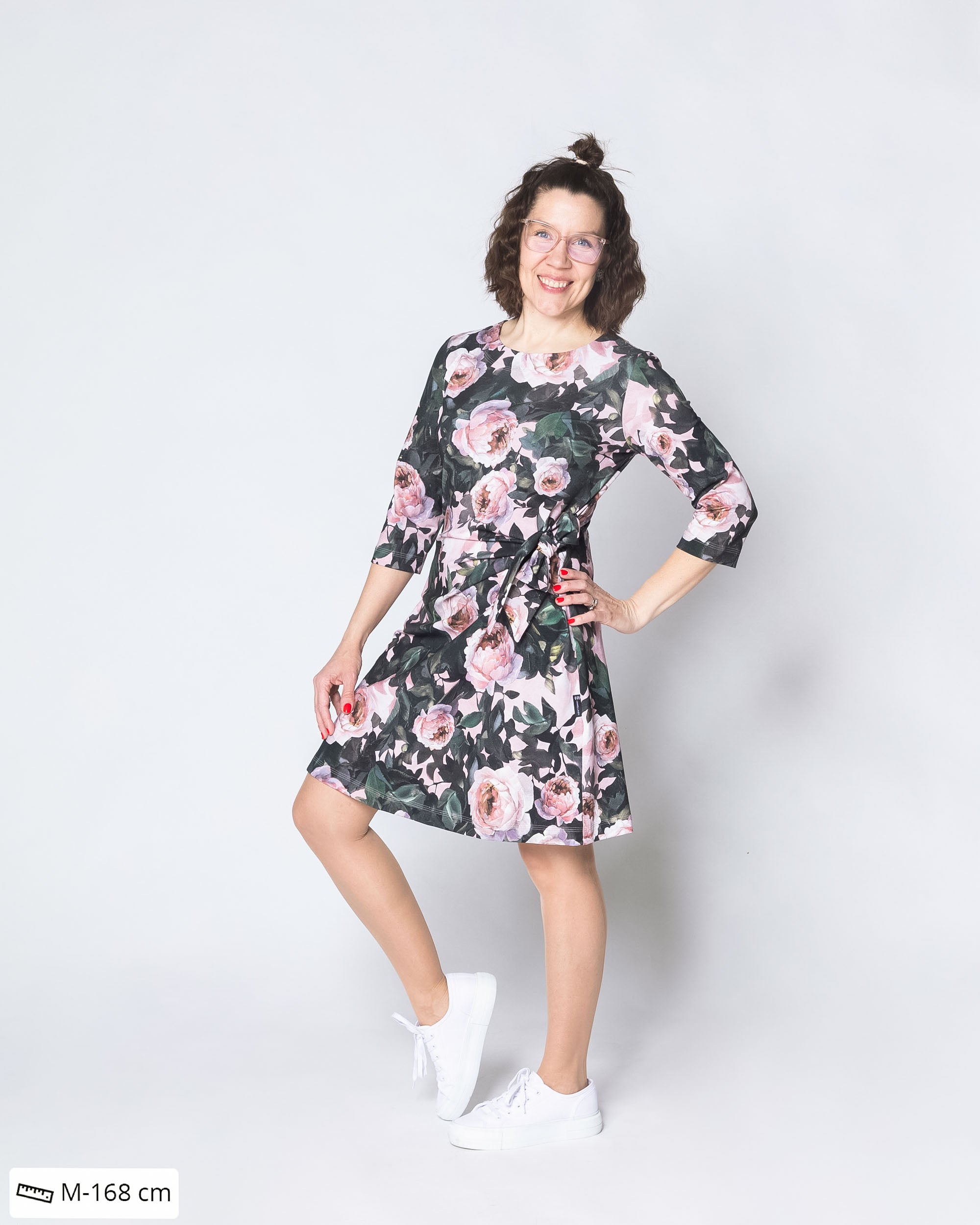 SOLMU dress, Lumous continuous - rose
