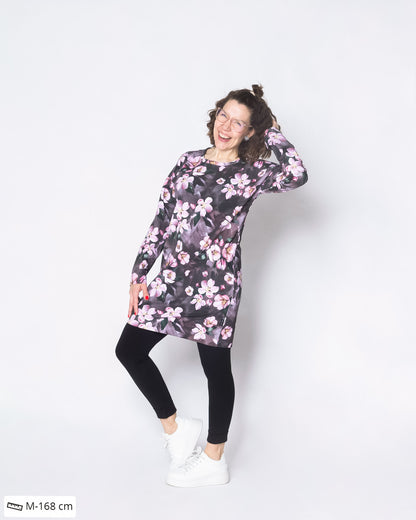 LEMPI tunic, Omenankukkia - rose