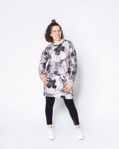 LEMPI tunic, Tuulenkukka - ash