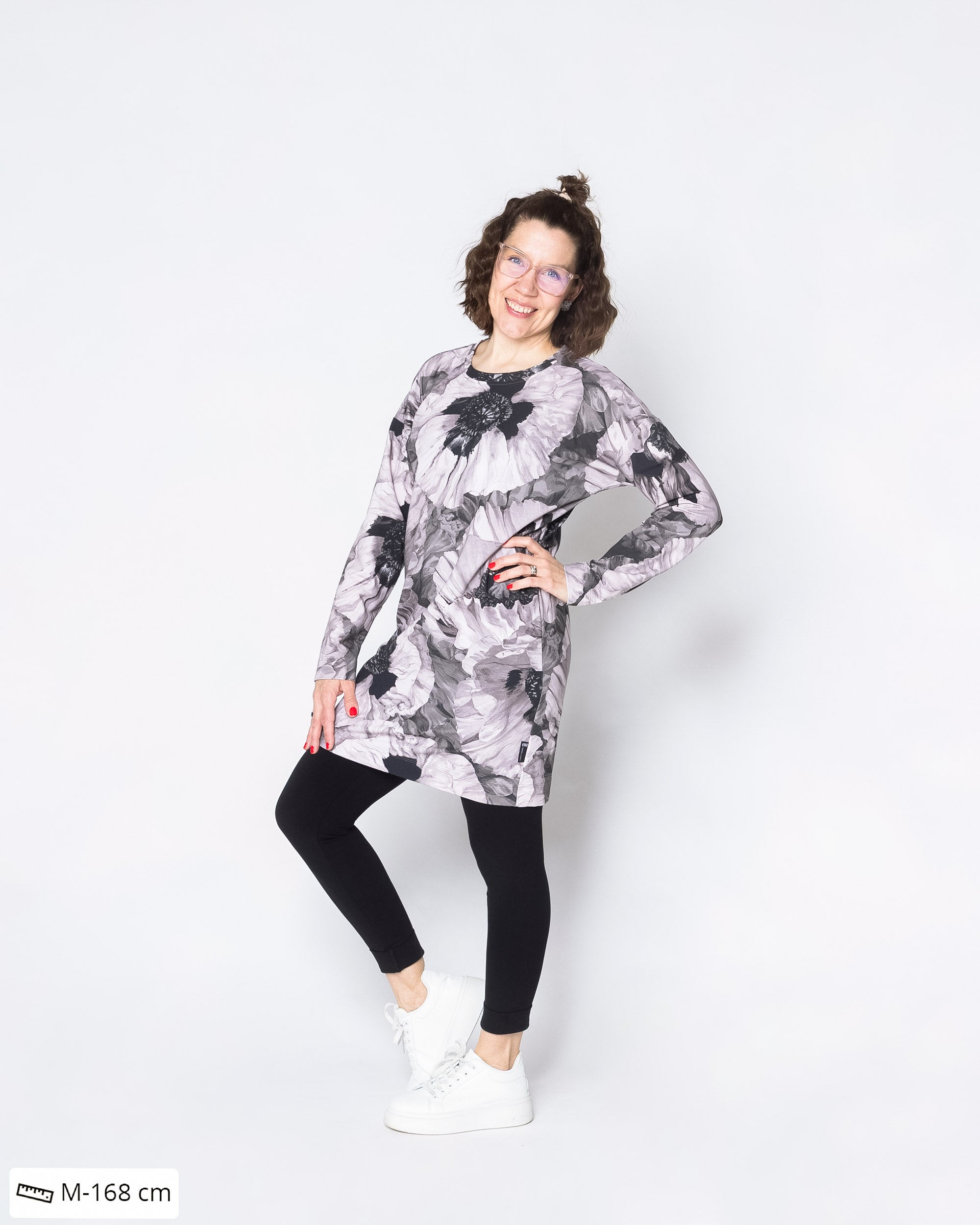 LEMPI tunic, Tuulenkukka - ash