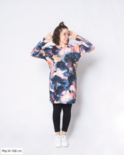 LEMPI tunic, Hehku - blue/coral