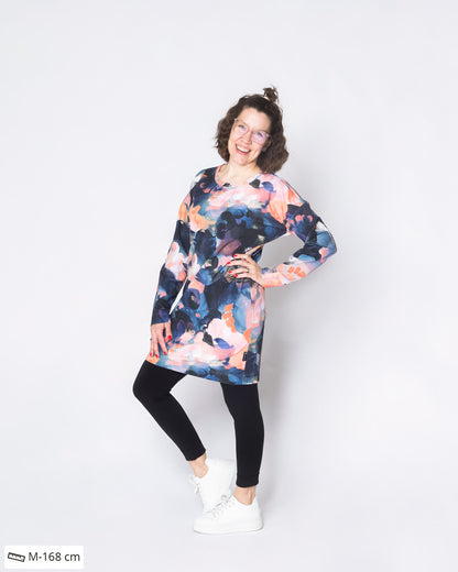 LEMPI tunic, Hehku - blue/coral