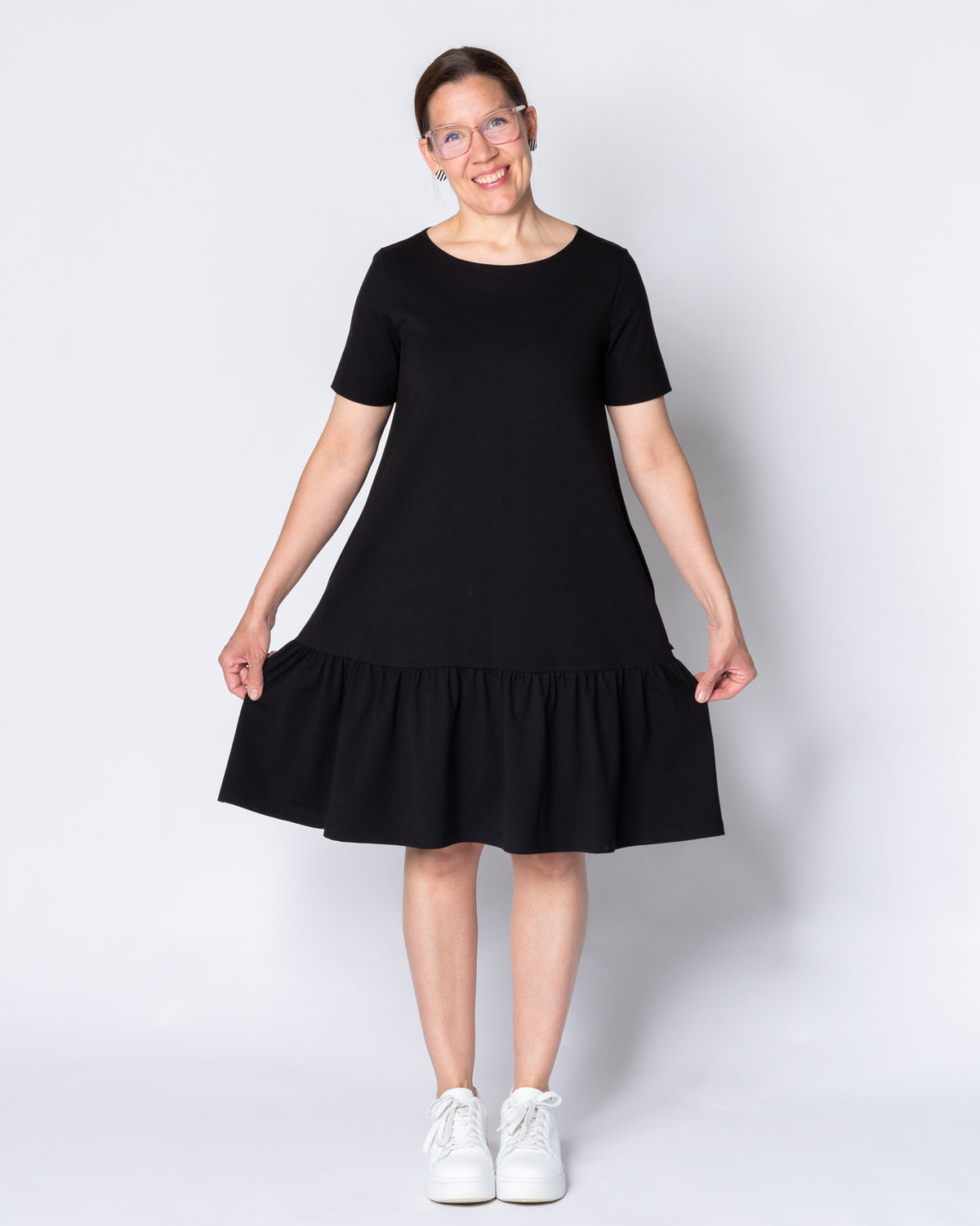 FRILLA dress - short, black