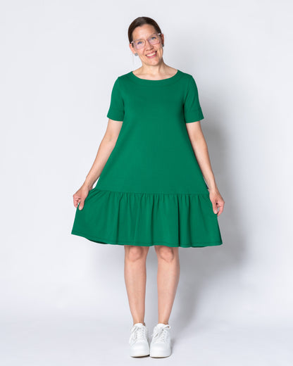 WHOOPS! FRILLA dress - short, green - 3XL