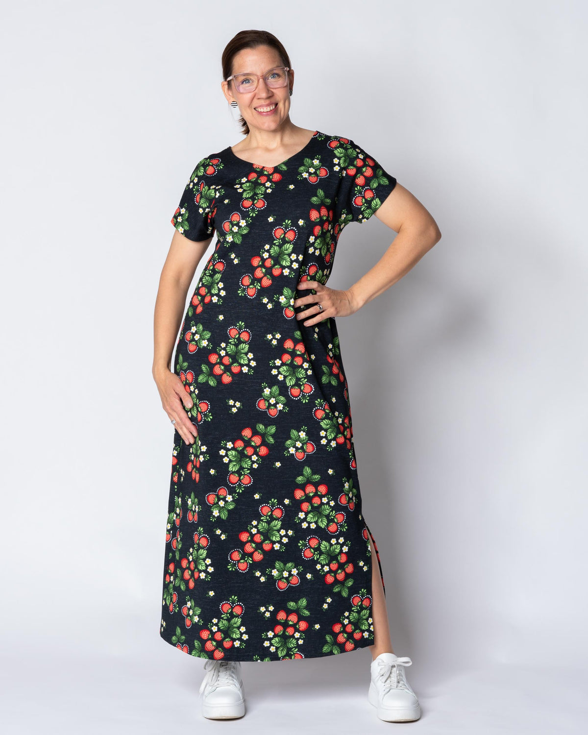 RENTO dress, Mansikka - black