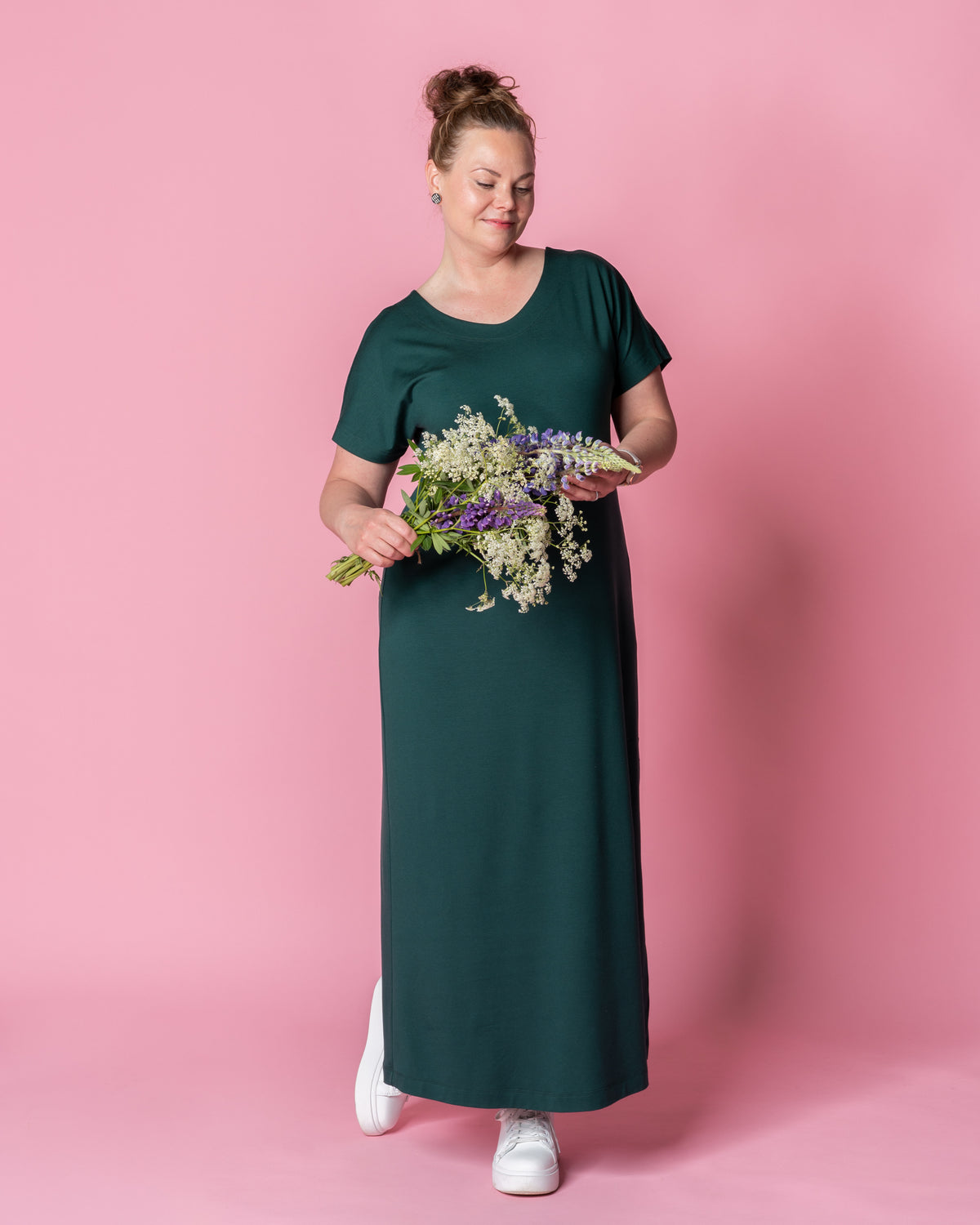 RENTO dress, emerald