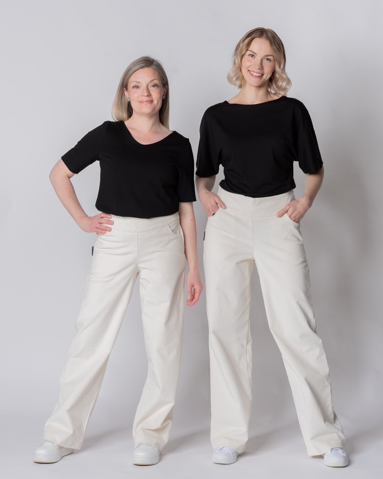 CORDUROY pants - NORMAL LENGTH, vanilla