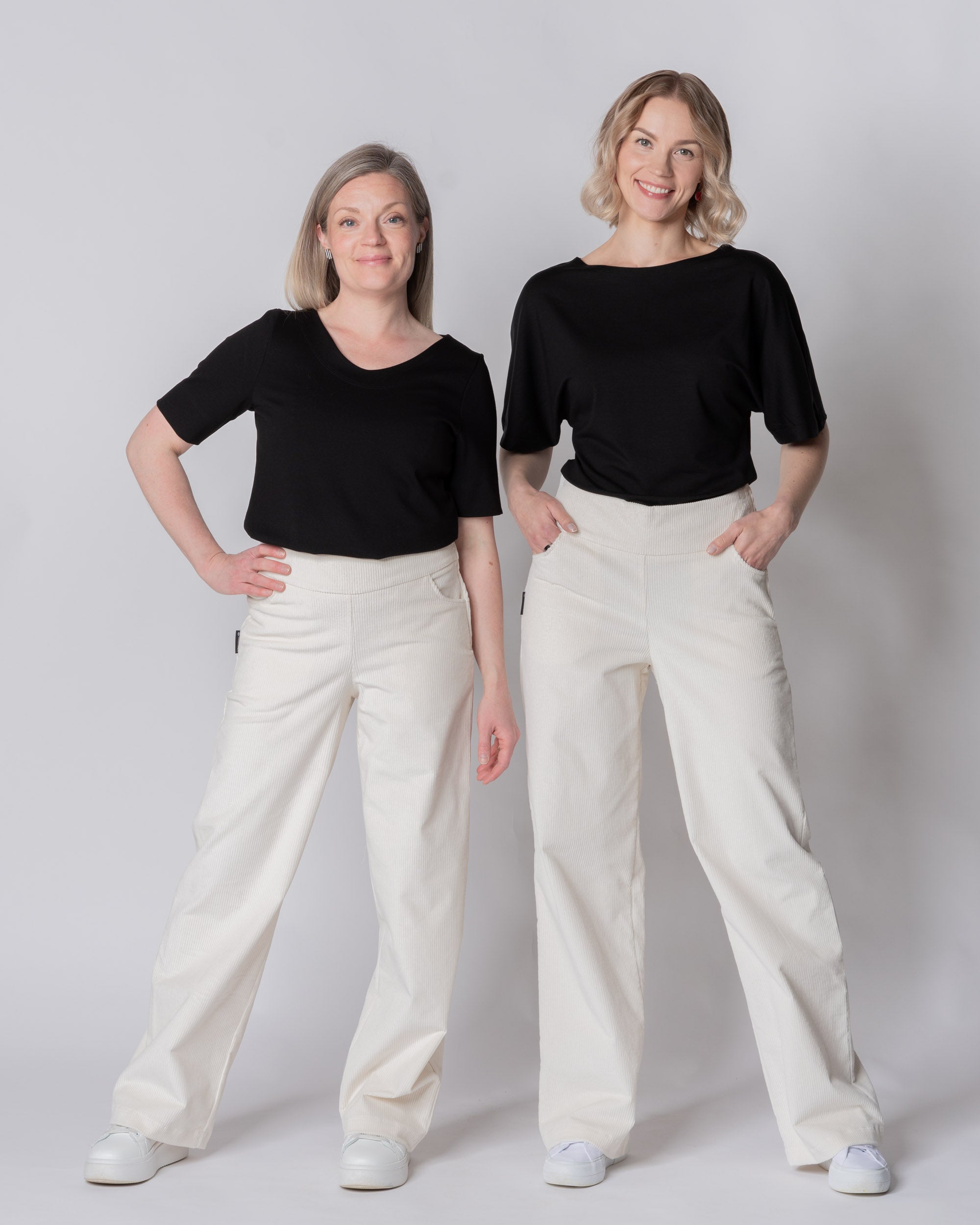CORDUROY pants - NORMAL LENGTH, vanilla