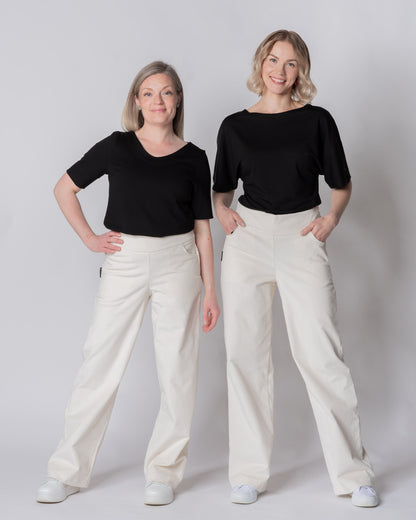 CORDUROY pants - NORMAL LENGTH, vanilla