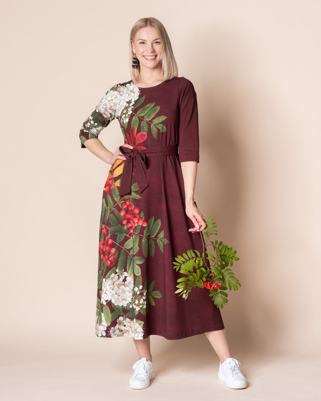 HUPS! Unelmamekko, Jättipihlaja - tumma viini - 2XL 