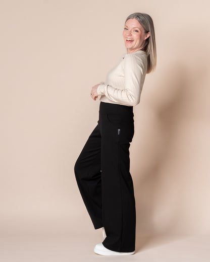 KANTTI pants - NORMAL LENGTH, black