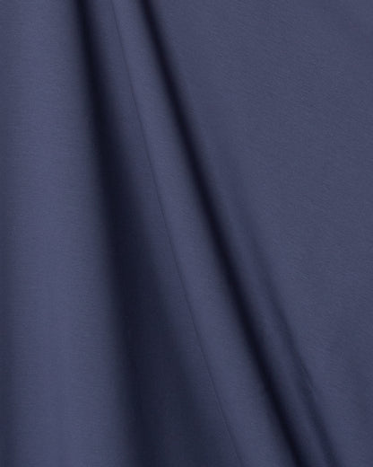 French terry brushed - wide, denim blue
