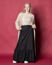 DENIM skirt, charcole