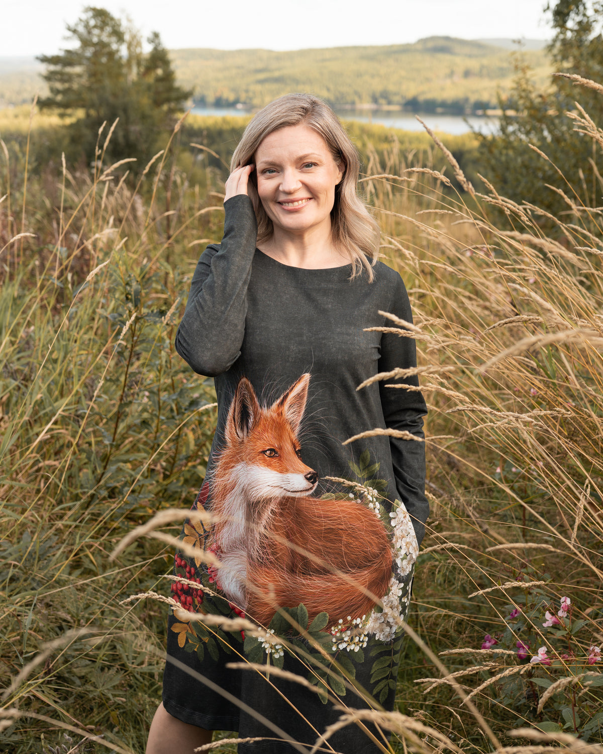 IISI dress, Pihlaja & kettu - grey