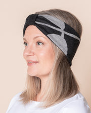 BOW headband, Kaunotar - grey