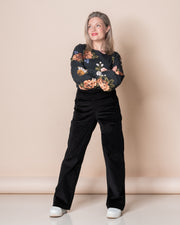 CORDUROY pants - NORMAL LENGTH, black