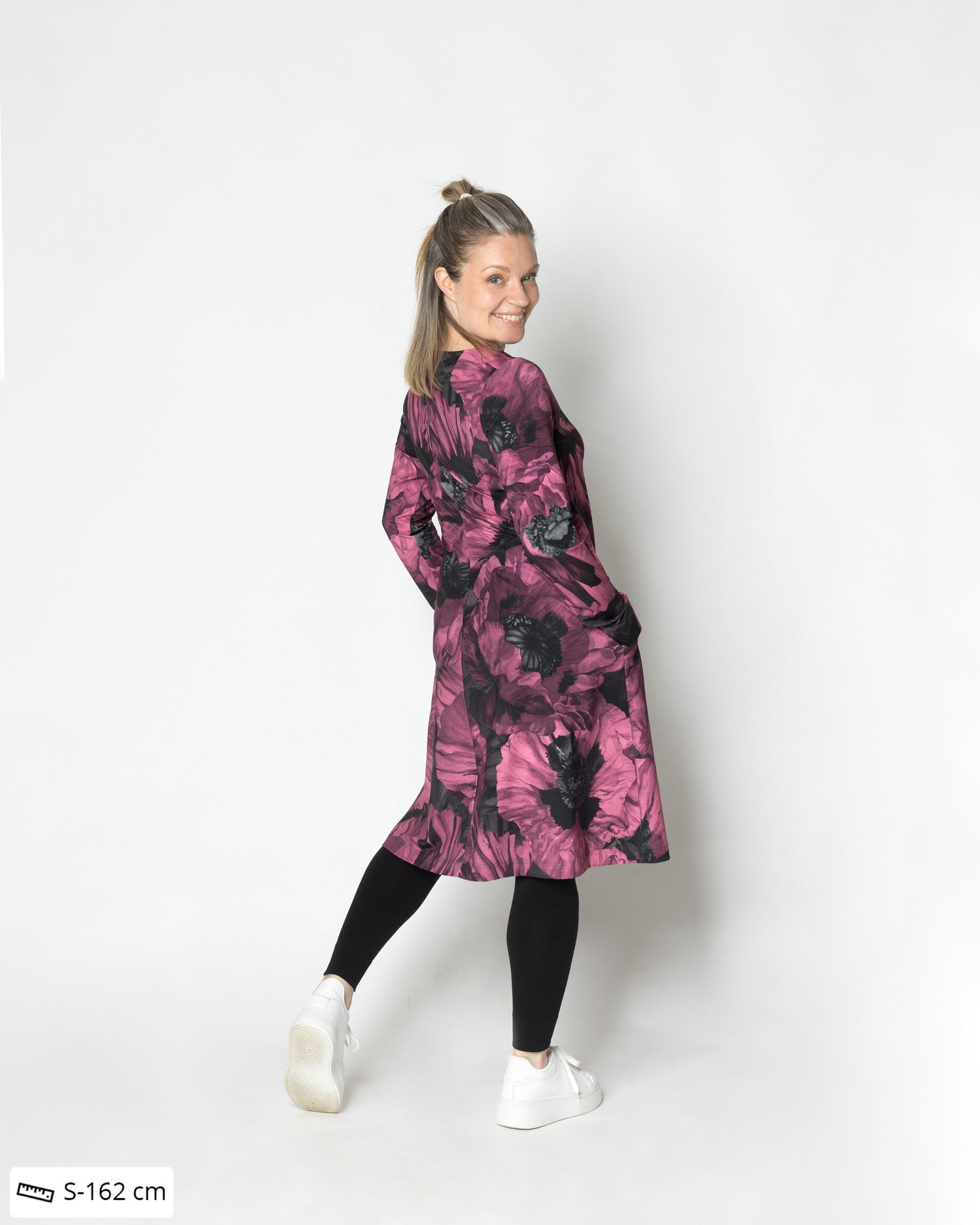 DRESS tunic, Tuulenkukka - wine, slight II-quality