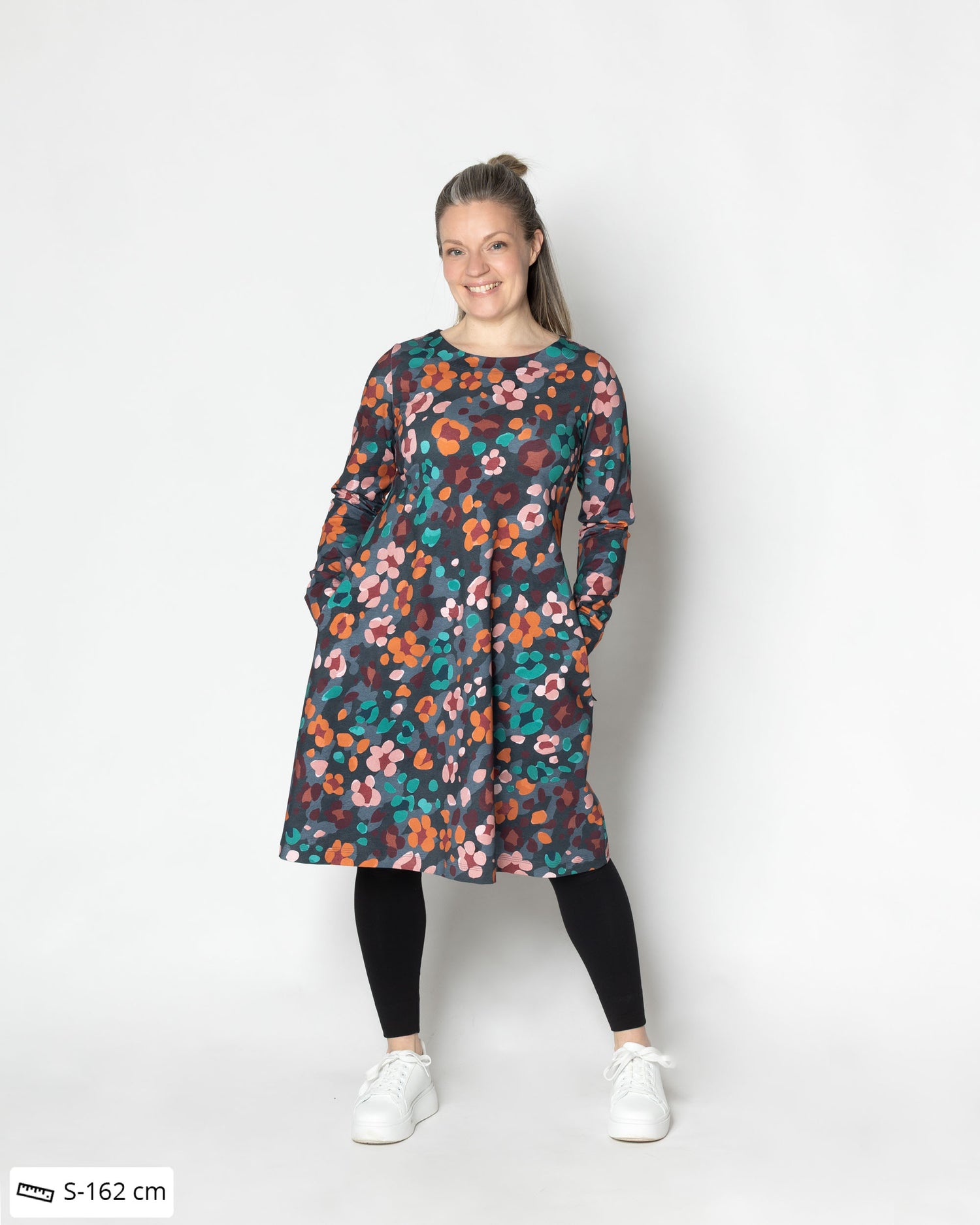 Mekkotunika, Kukkaleopardi - moniväri