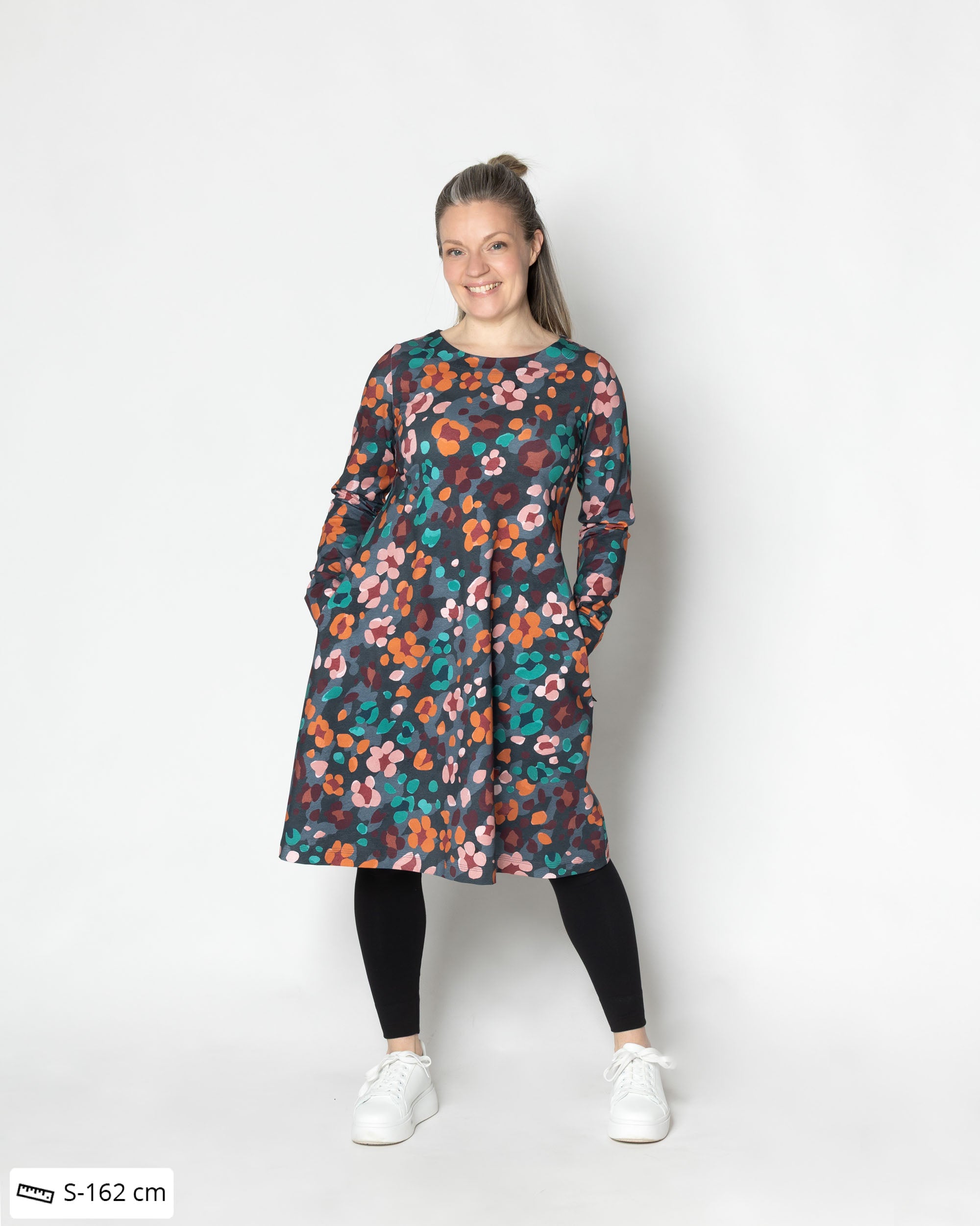 Mekkotunika, Kukkaleopardi - moniväri