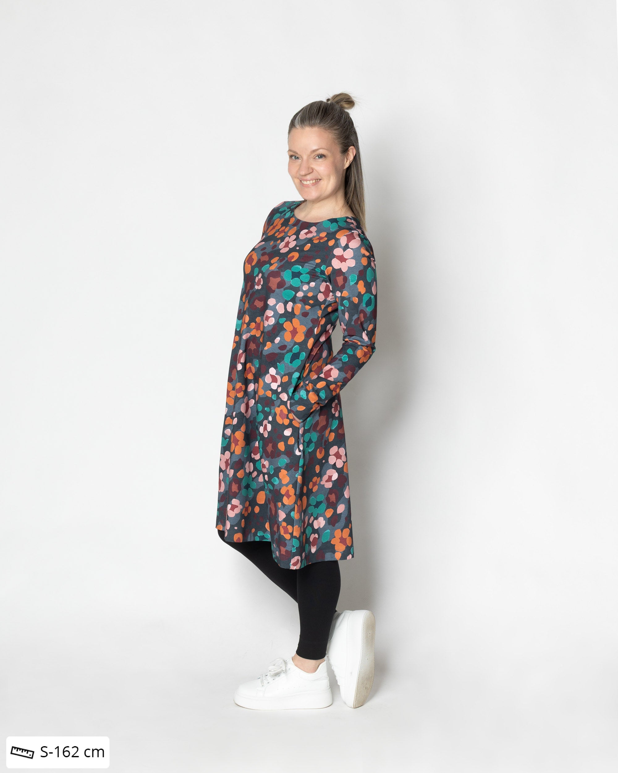 Mekkotunika, Kukkaleopardi - moniväri