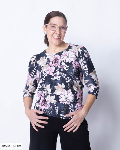 Tyylipaita, Tulppaanien tanssi - sininen/roosa