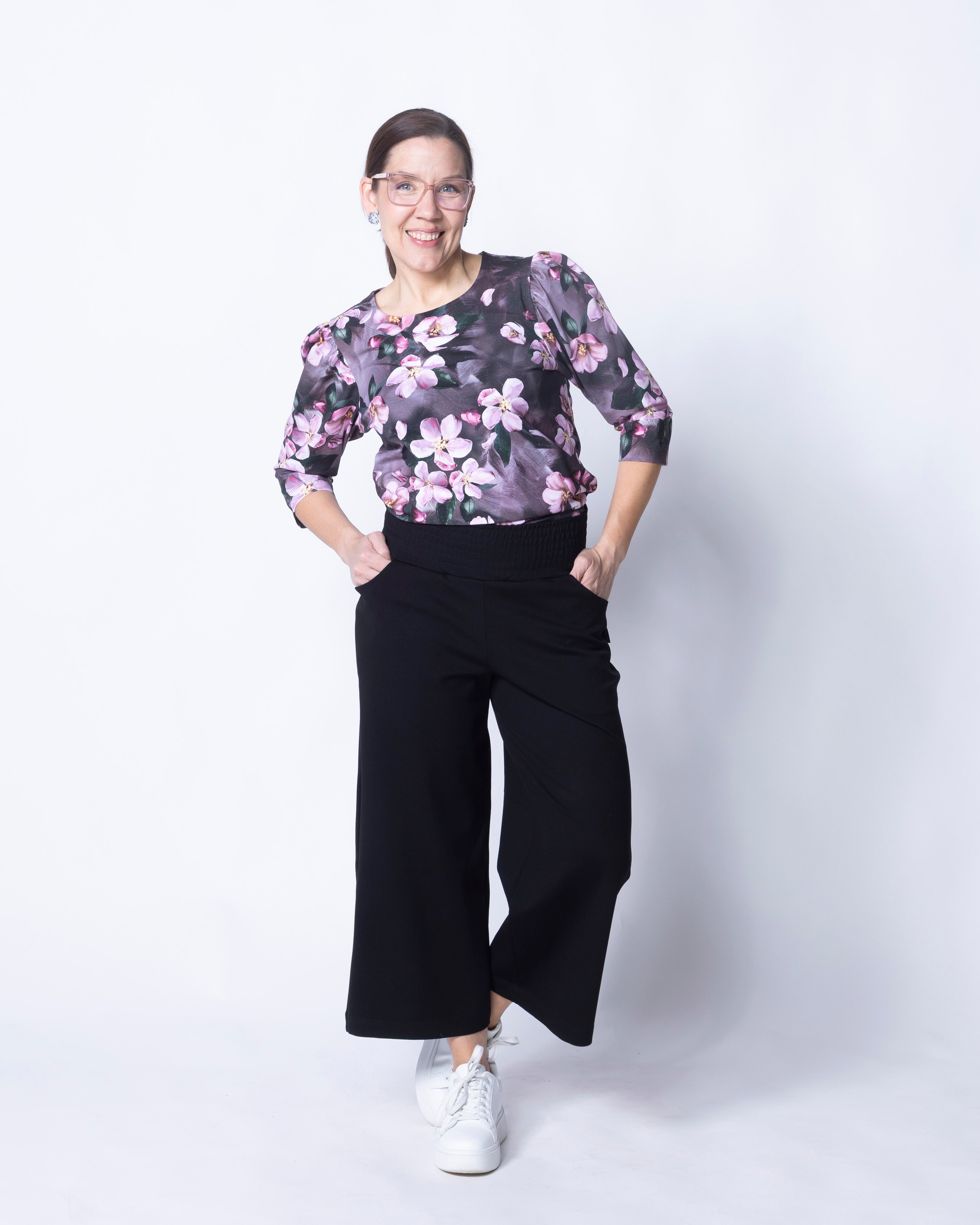 TYYLI shirt, Omenankukkia - rose