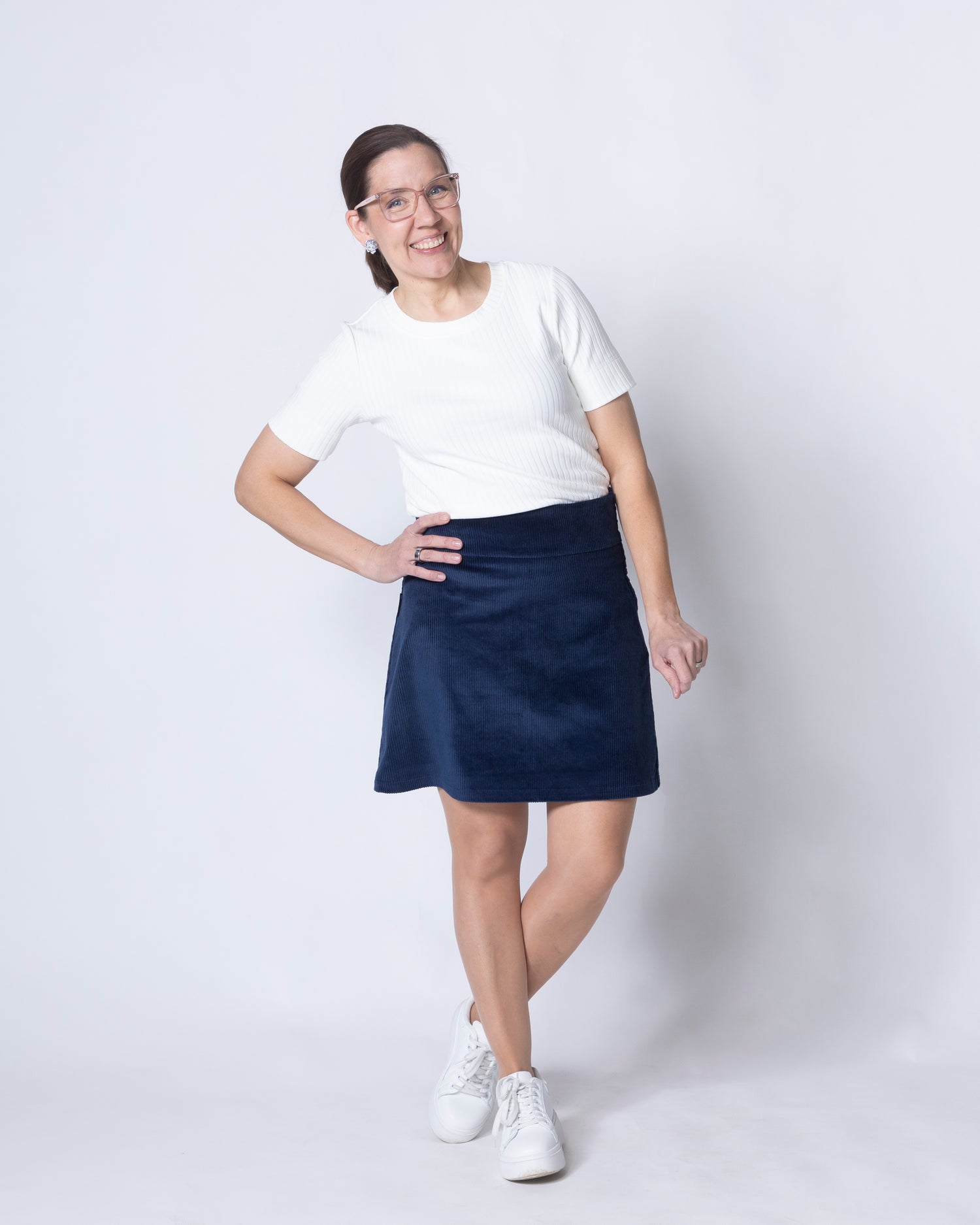 Vakosamettihame, sininen