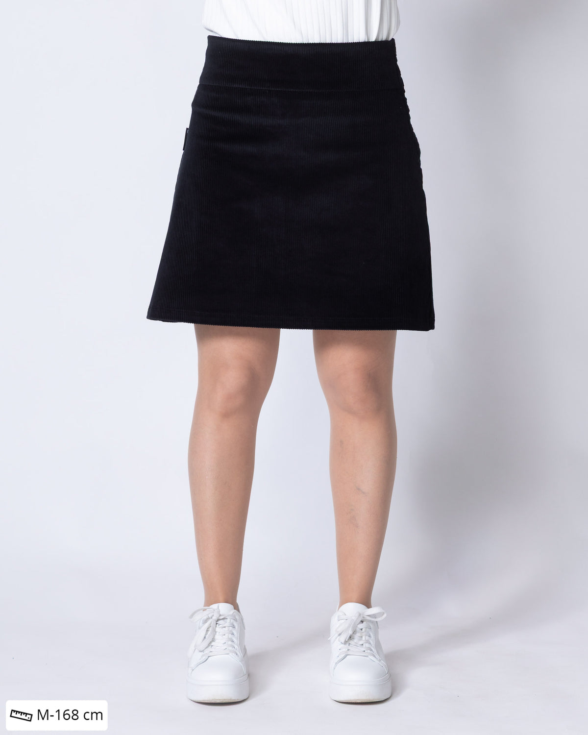 CORDUROY skirt, black