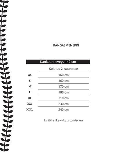 Kaava - kanttihousut