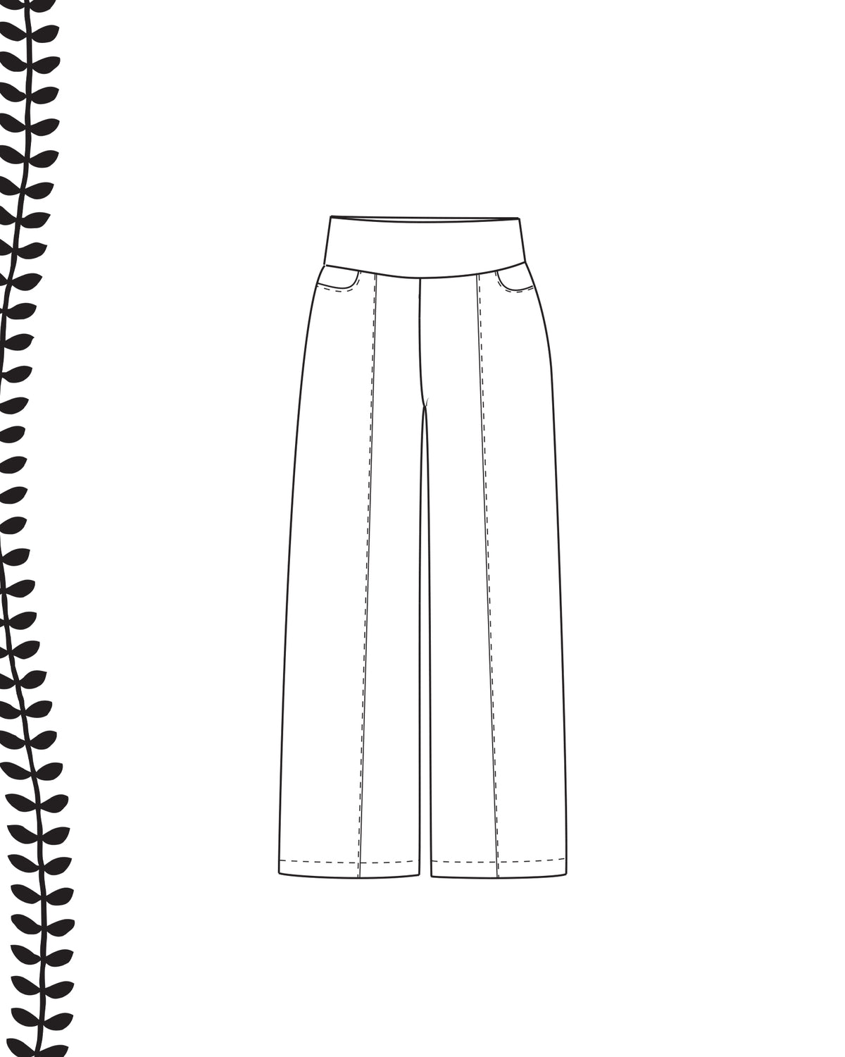 Kaava - kanttihousut