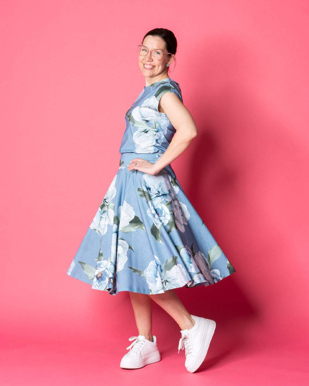 BELL skirt, La Belle continuous - light blue