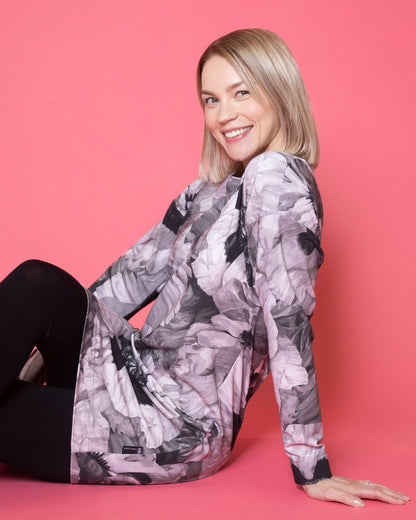 LEMPI tunic, Tuulenkukka - ash