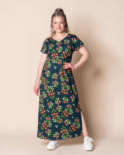 WHOOPS! RENTO dress, Mansikka - blue - 2XL