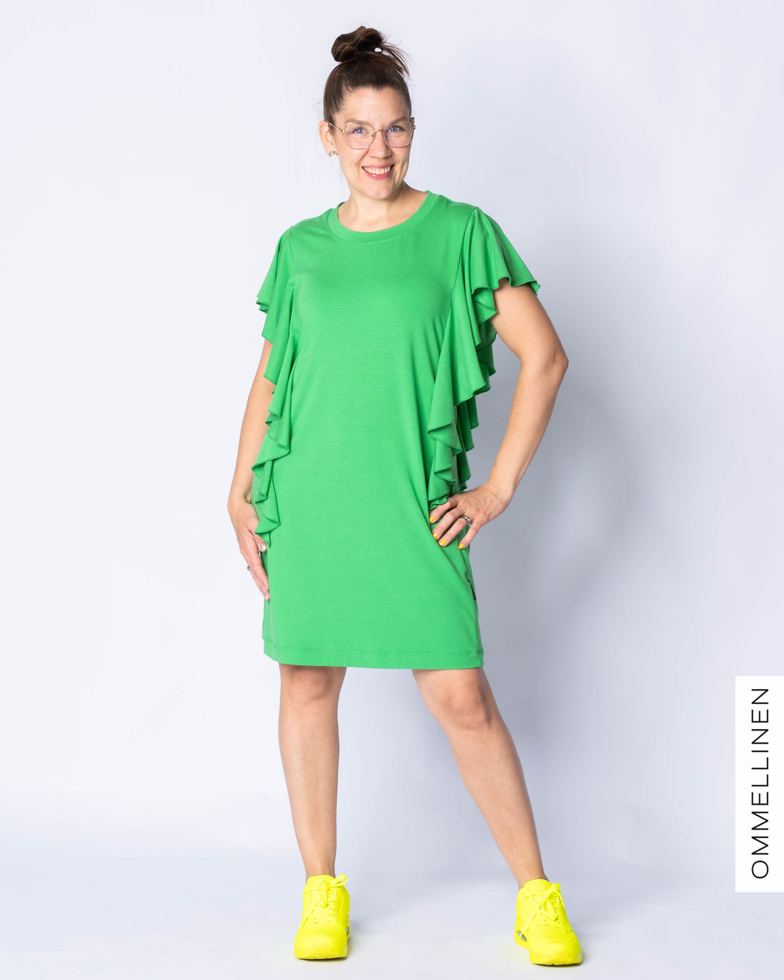FRILLA dress, green