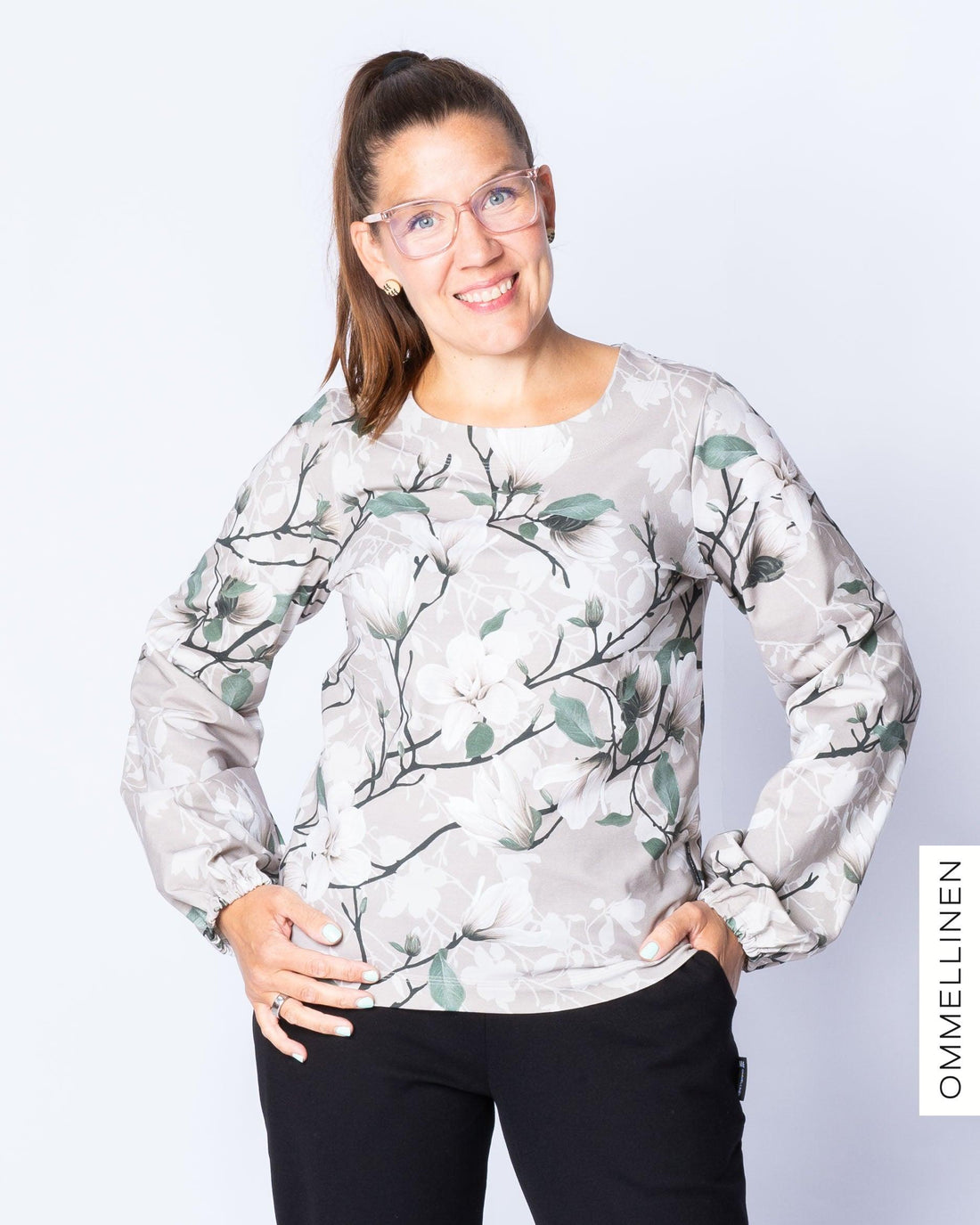 WHOOPS! PUFFI shirt - long sleeves, Magnolian kuiskaus - sand - XL