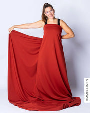 Organic french terry, burnt orange