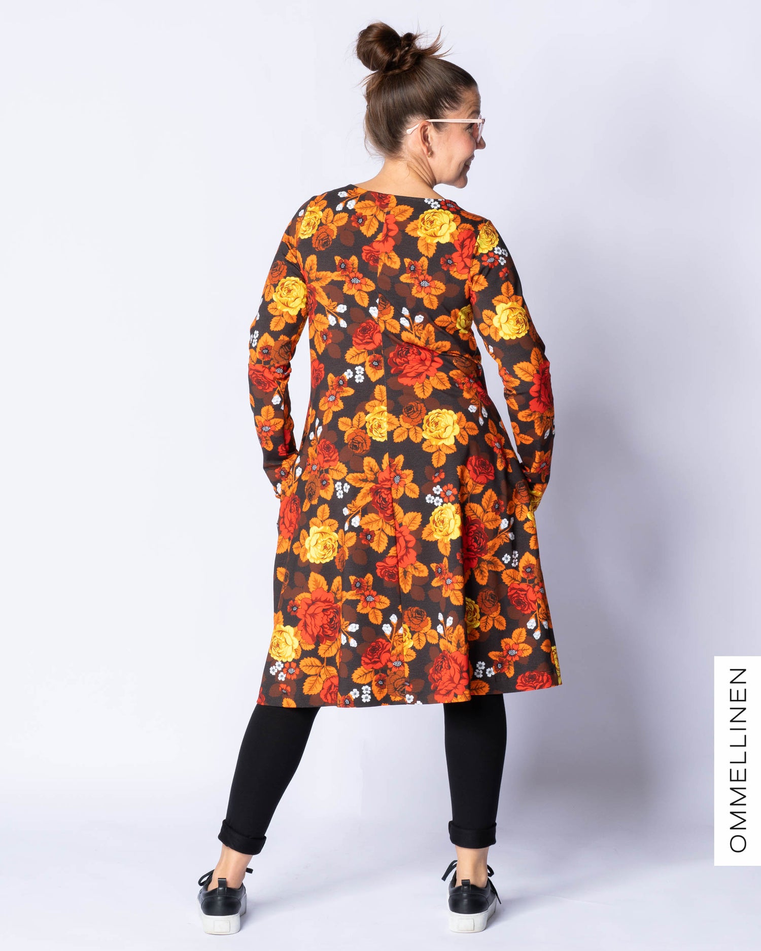 DRESS tunic, Babushka Roses - autumn