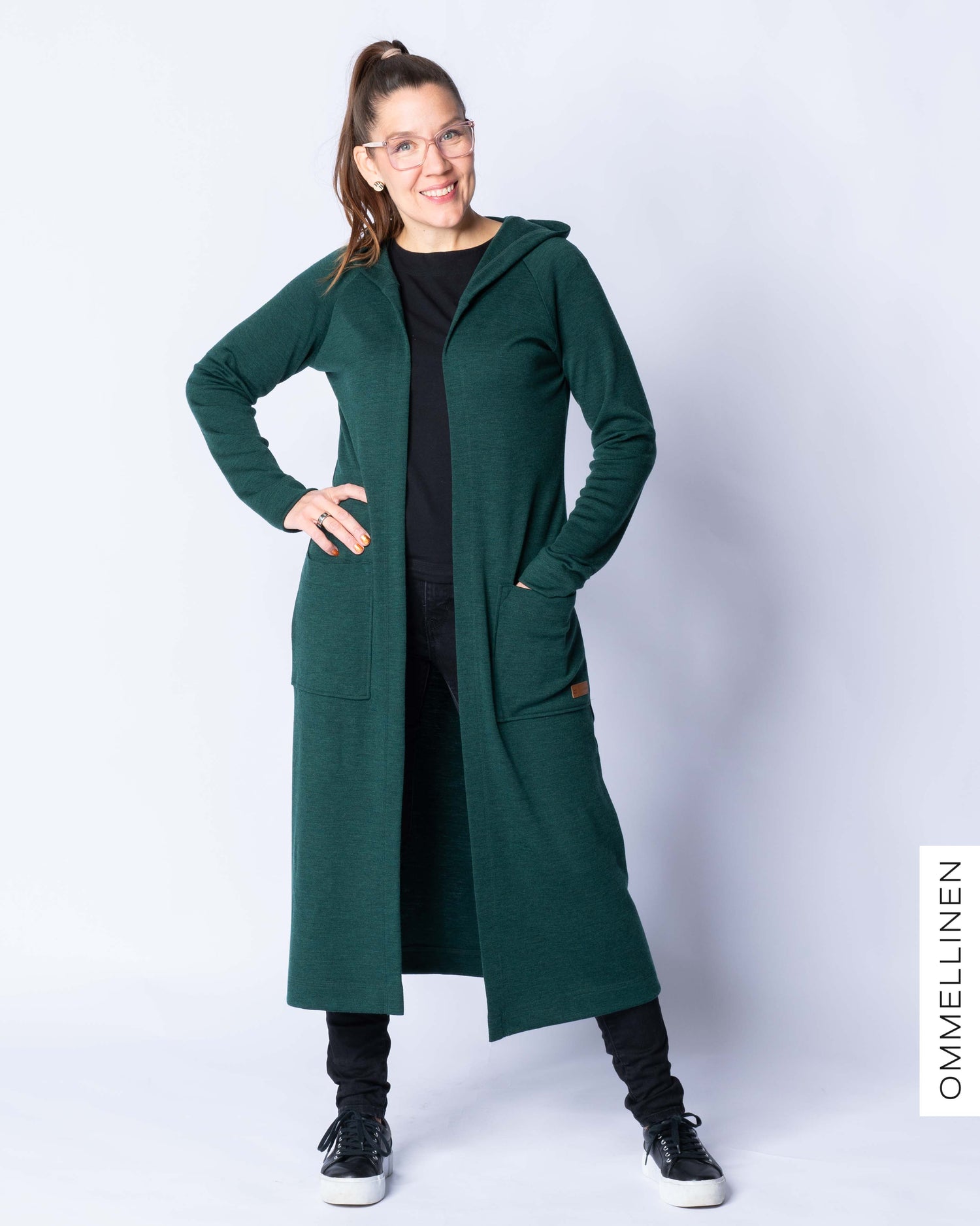 MERINO WOOL RENTOILU jacket, melange dark green