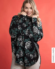PANCHO, Babushka Roses - black/green/sand