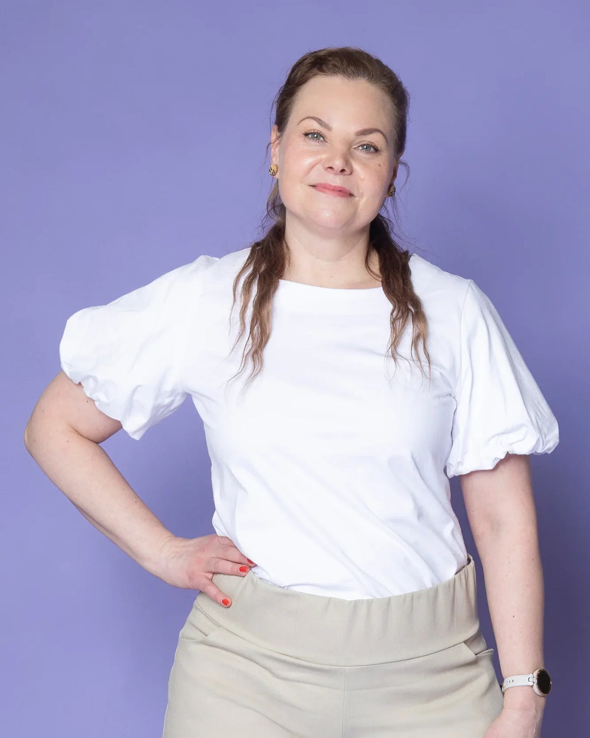 WHOOPS! PUFFI t-shirt, white - 2XL