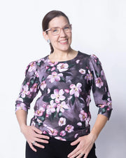 WHOOPS! TYYLI shirt, Omenankukkia - rose - XS