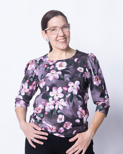 TYYLI shirt, Omenankukkia - rose