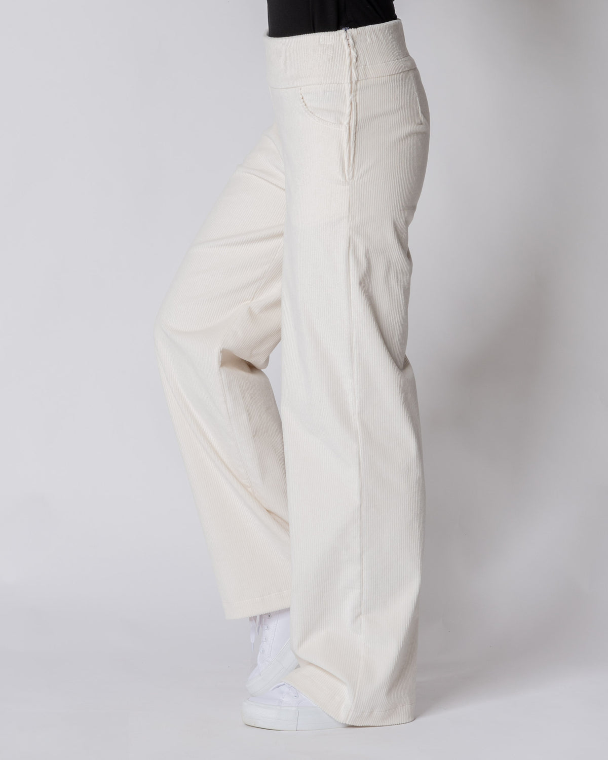 CORDUROY pants - LONG LENGTH, vanilla