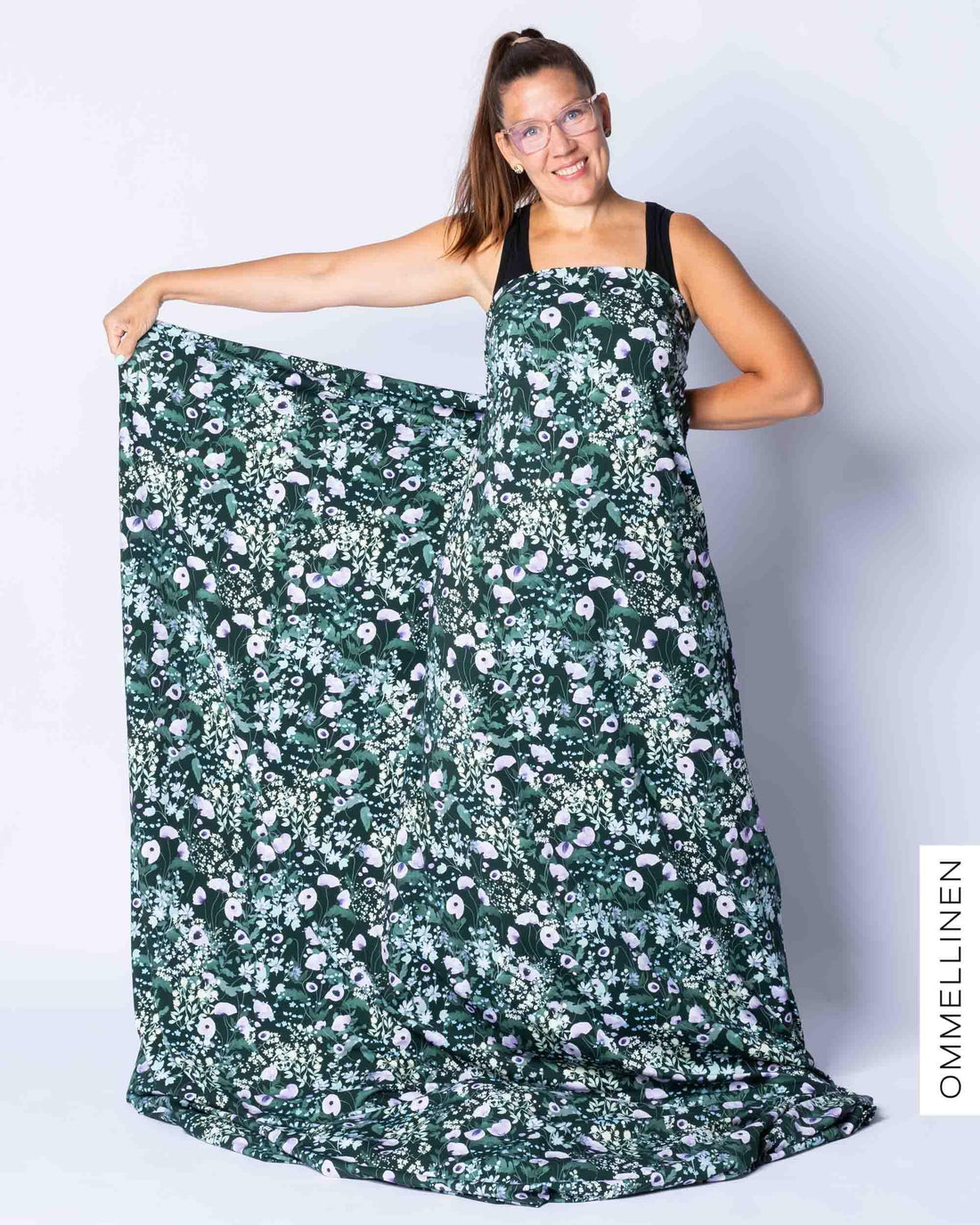 Digitrikoo, Niitty - vihreÀ/lila - Ommellinen