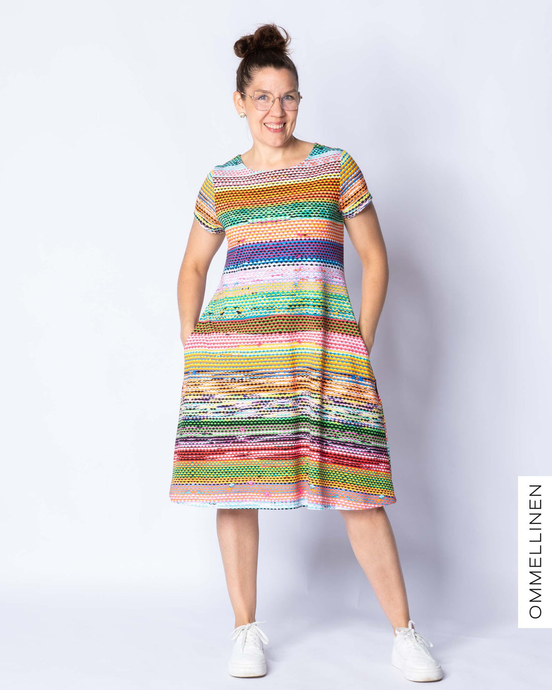 HUPS! Mekkotunika - lyhyt hiha, RÀsy - monivÀri - XXL - Ommellinen