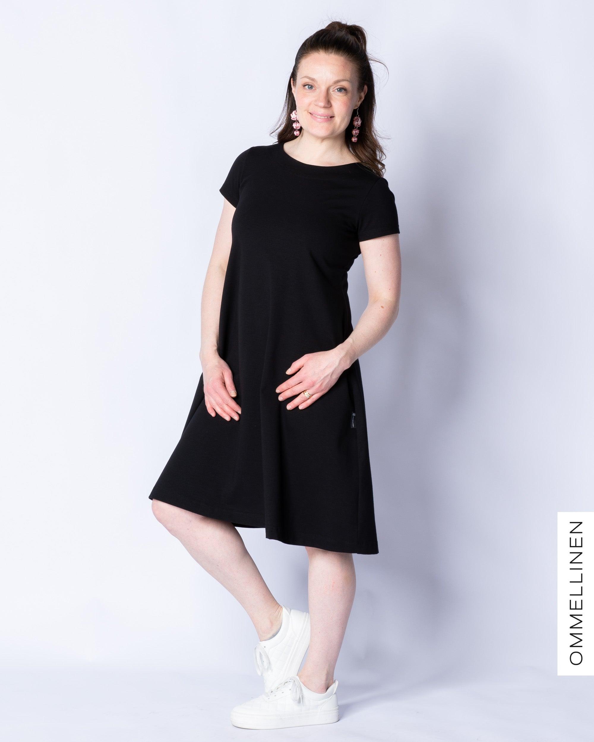 DRESS tunic - short sleeve, black