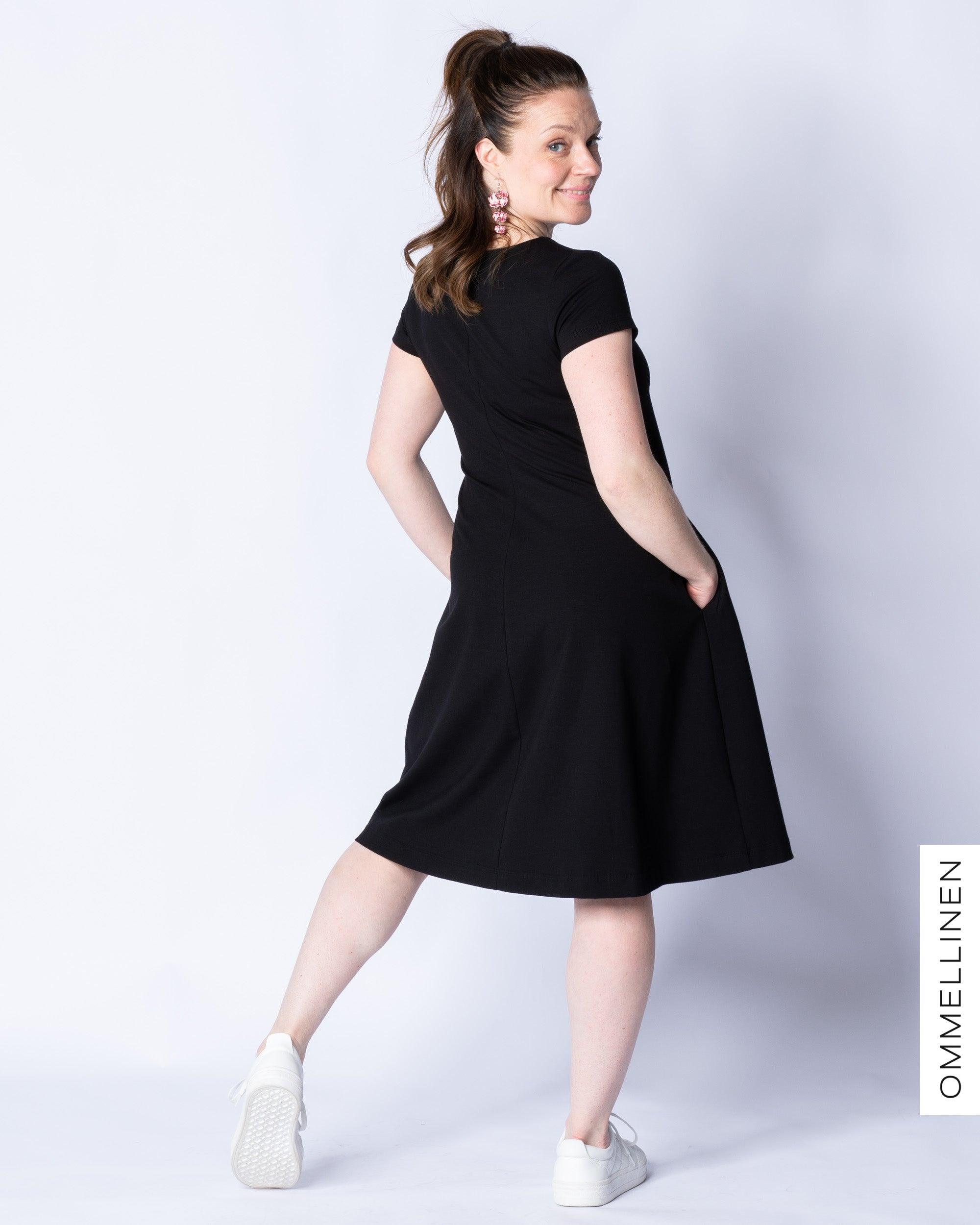 DRESS tunic - short sleeve, black