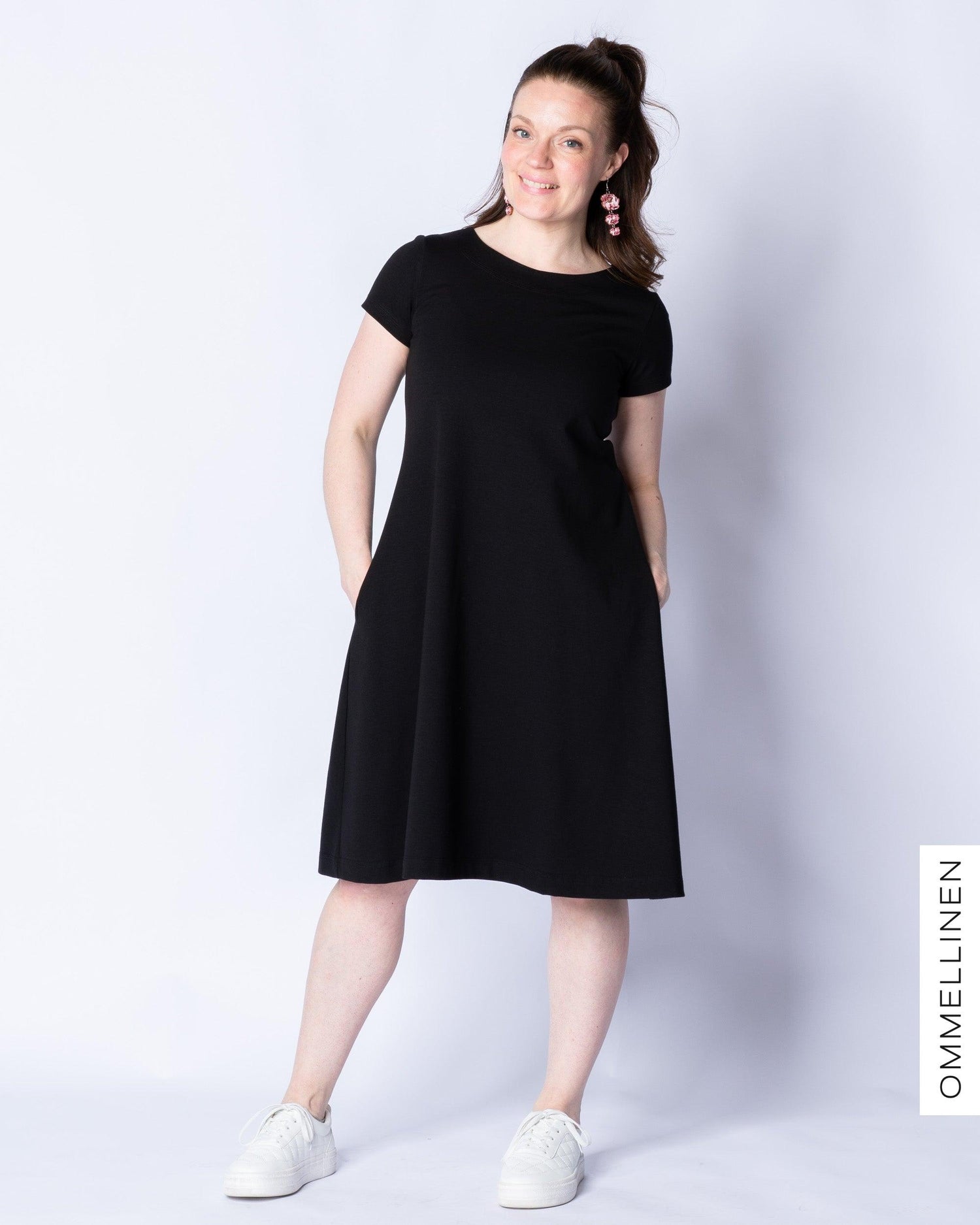 DRESS tunic - short sleeve, black
